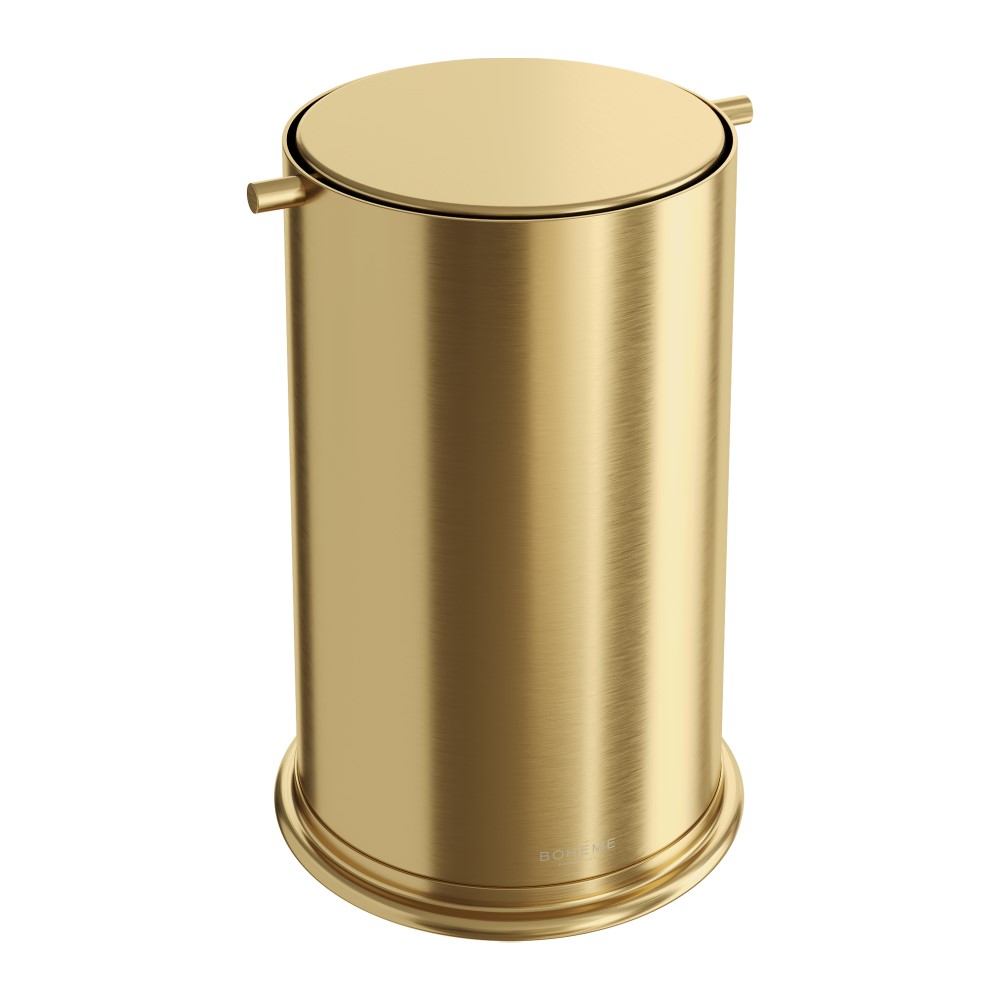 Ведро для мусора с вращающейся крышкой Boheme Matt Gold 10916-MG