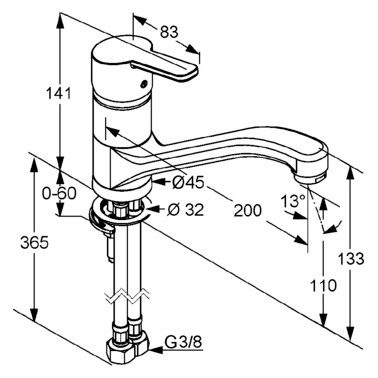 Смеситель Kludi Logo Neo 379130575 для кухонной мойки