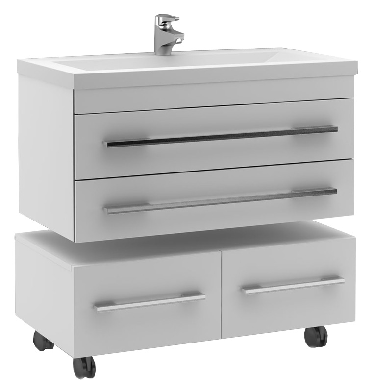 Тумба Aquanet Верона 90 подкатная белая