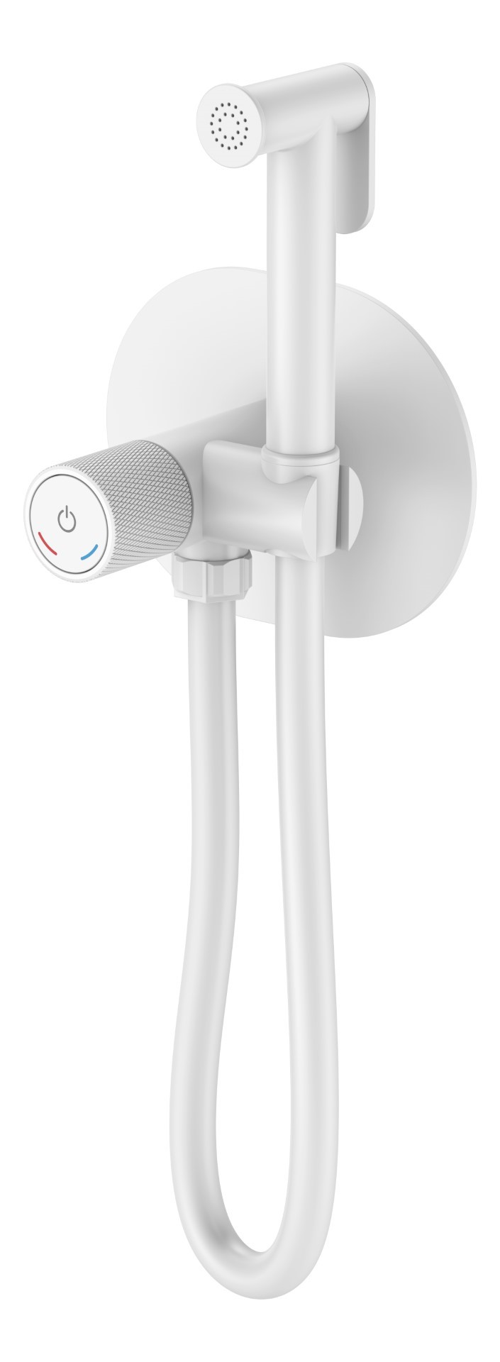 Смеситель гигиенический Boheme TECH Matt White 157-MW