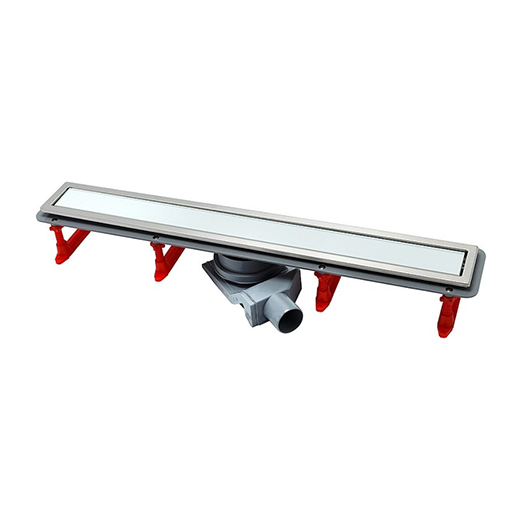 Confluo Premium With White Glass Line 650 Линейный трап PESTAN