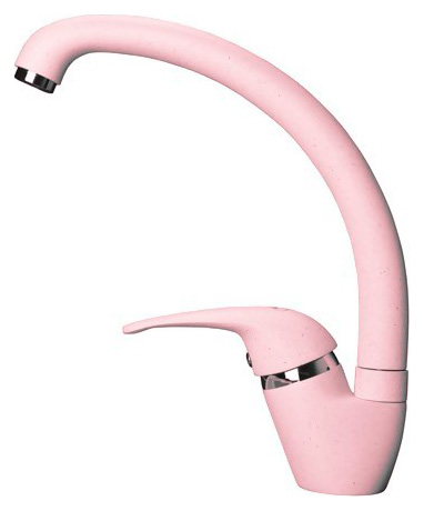Смеситель GranFest 1024 для кухонной мойки светло-розовый