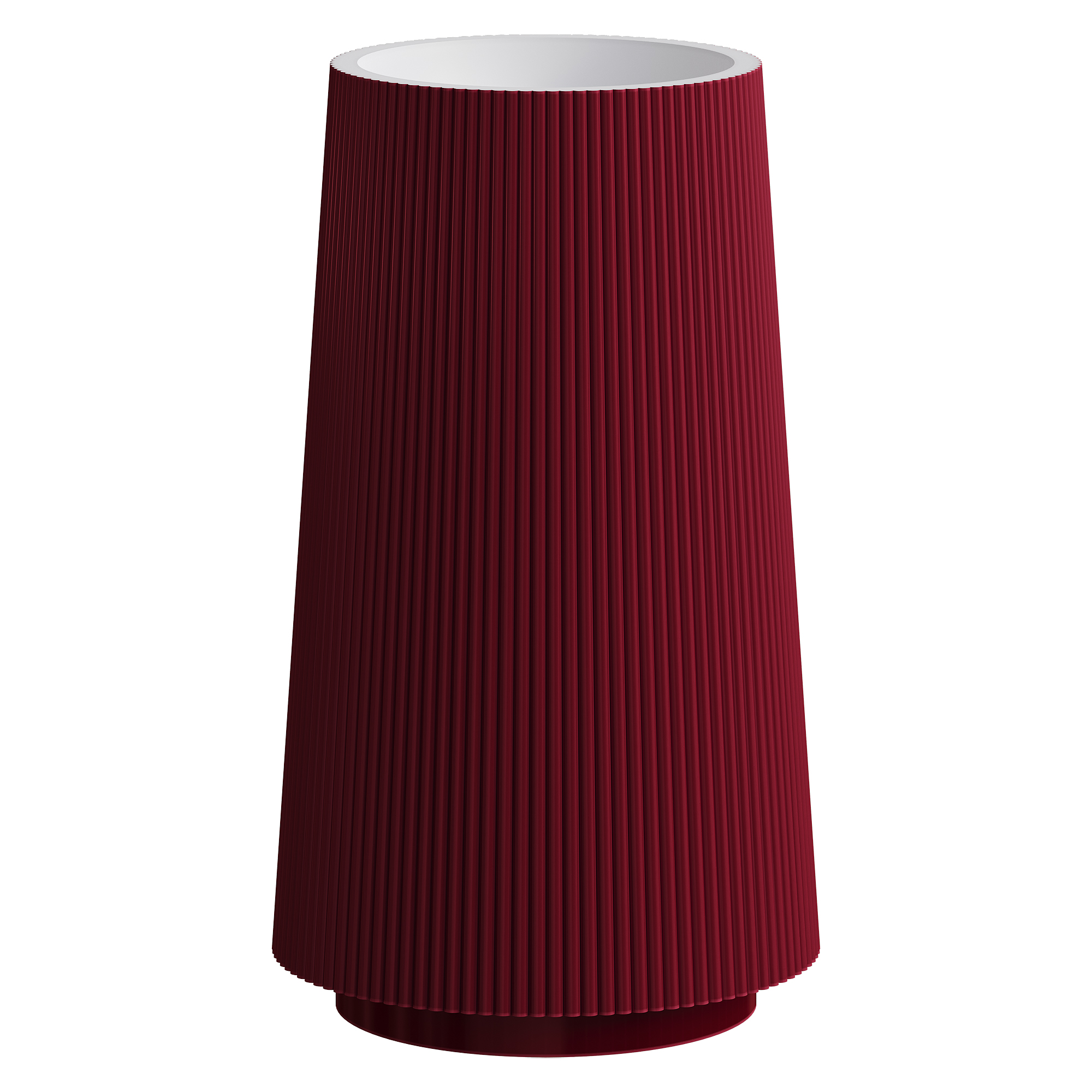 Раковина напольная рифленая Boheme Corian 480*480*850 Burgundy 801-Torre-BUR