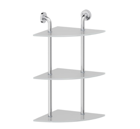 Полка Ellux Elegance ELE 055 3-х ярусная угловая, 30 см