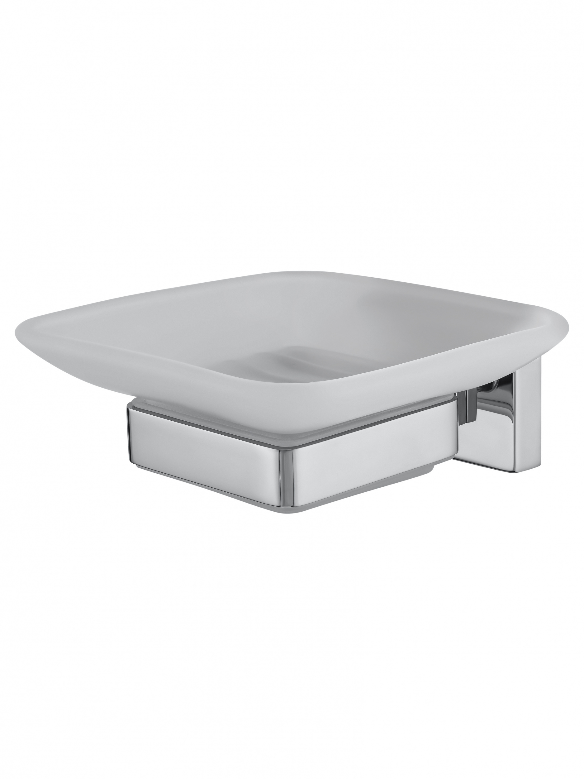 Мыльница с держателем WONZON & WOGHAND FLAT, Хром WW-9722