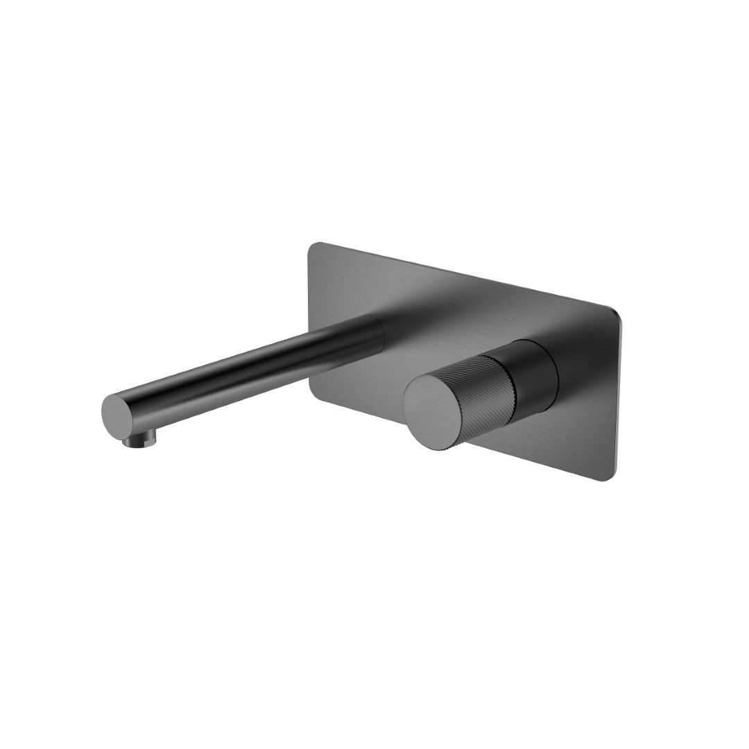 Смеситель Boheme STICK из стены Gun Metal SPIRALE 125-GM.4