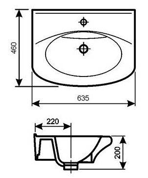 Раковина Santeri Новая грань 62