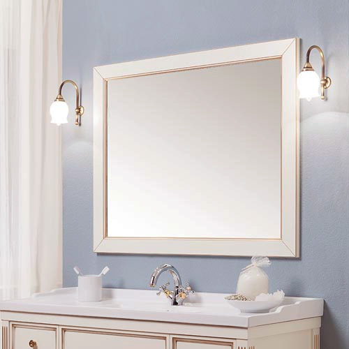 Зеркало Caprigo Альбион 100/120 BIANCO Light Vintage