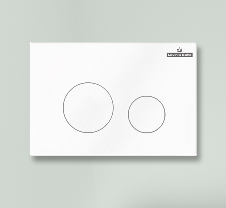 Клавиша смыва Lavinia Boho RelFix 3805002W c антибактериальным покрытием SanitiZed