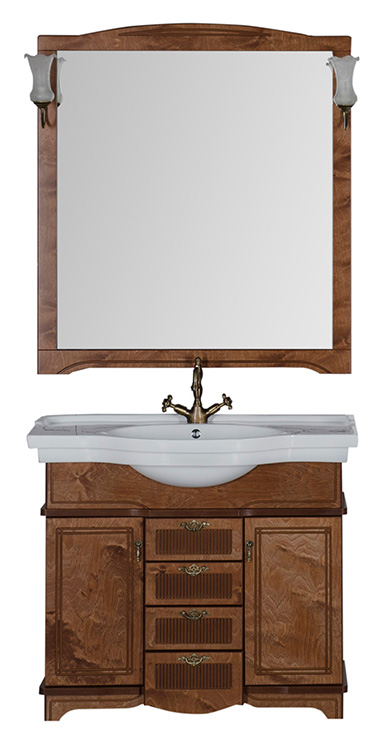 Мебель для ванной Aquanet Луис 100 NEW темный орех