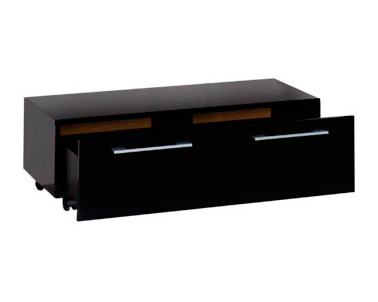 Тумба Aquanet Нота 100 подкатная черная