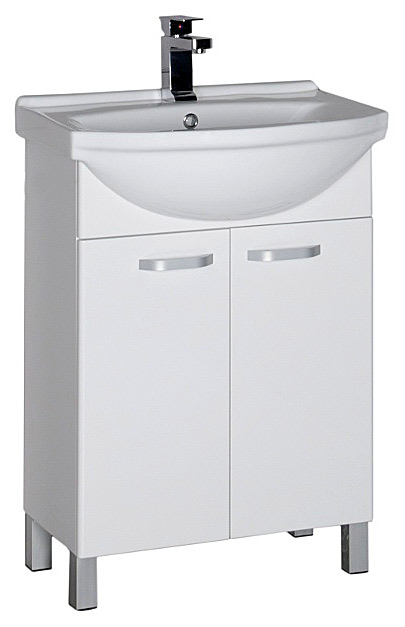 Тумба с раковиной Aquanet Глория 60 белая