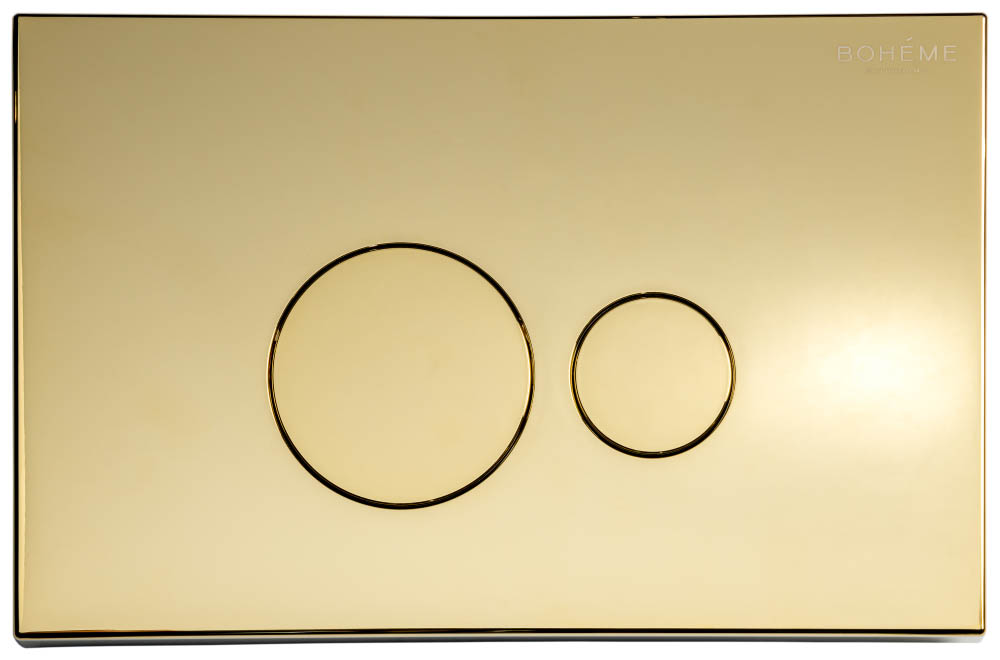 Кнопка для инсталляции Boheme, пластик GOLD 668-G