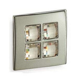 Тумба с раковиной Aquanet Мадонна 120 белая с кристаллами Swarovski