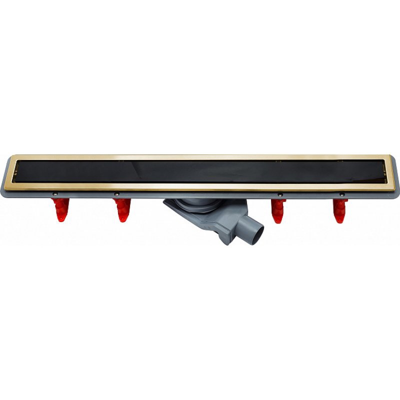 Confluo Premium Gold Black Glass Line 850 Линейный трап PESTAN