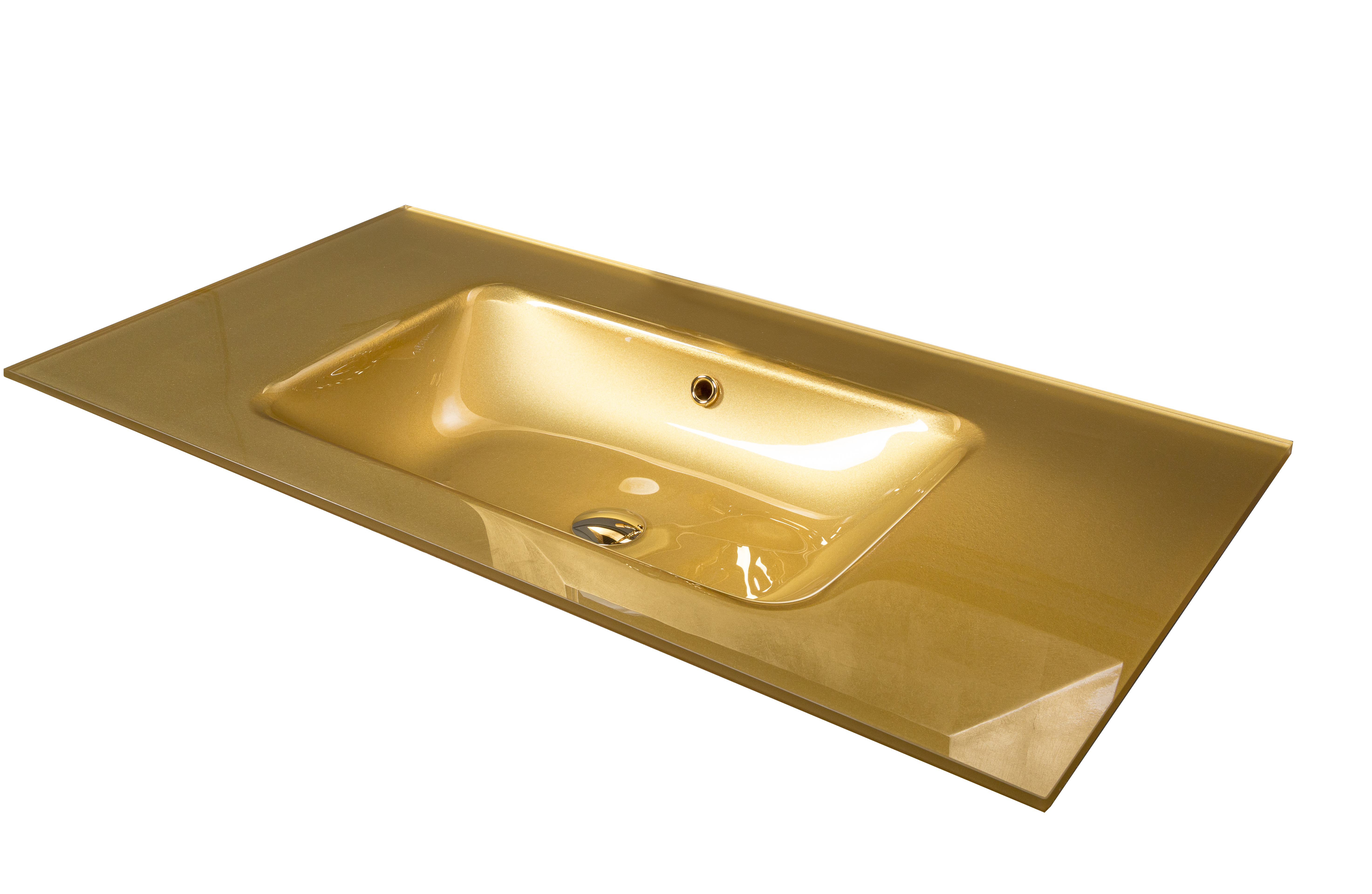 Столешница стекло 100см моноблок ЗОЛОТО Armadi Art 852-100-G