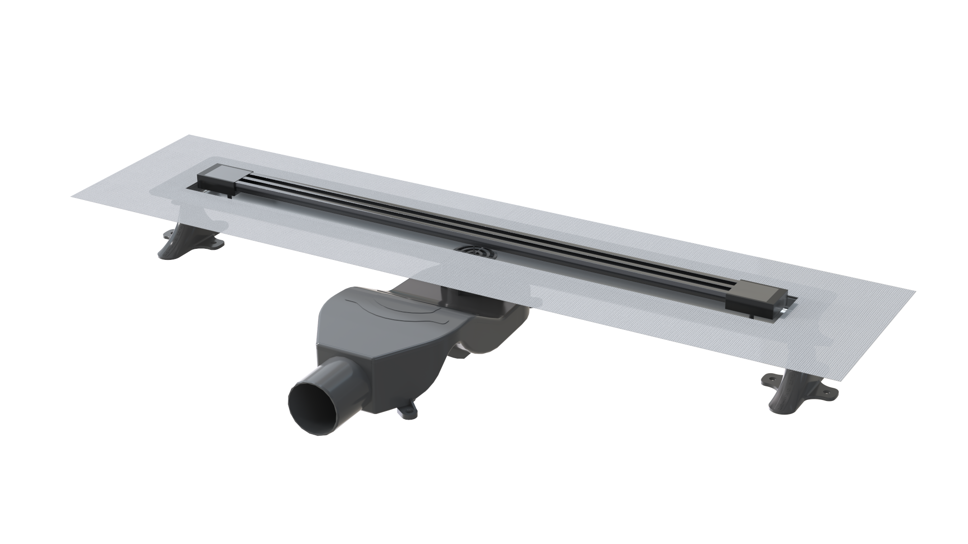 Душевой лоток Boheme B&T INFINITY 60см, нерж.сталь GUN METAL 981-60-GM