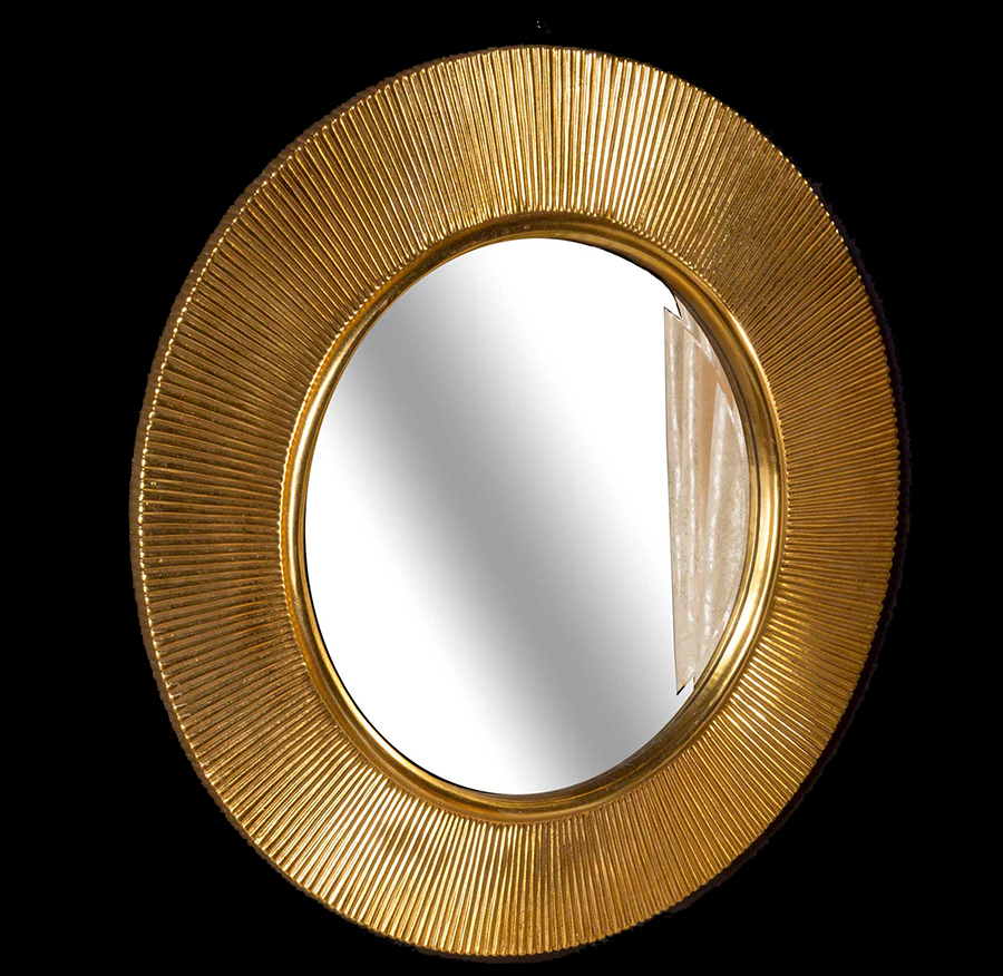 Зеркало Boheme SHINE золото d82 528-G