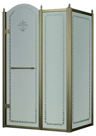 Душевой уголок Cezares Retro AH11 120/100 CP Br L