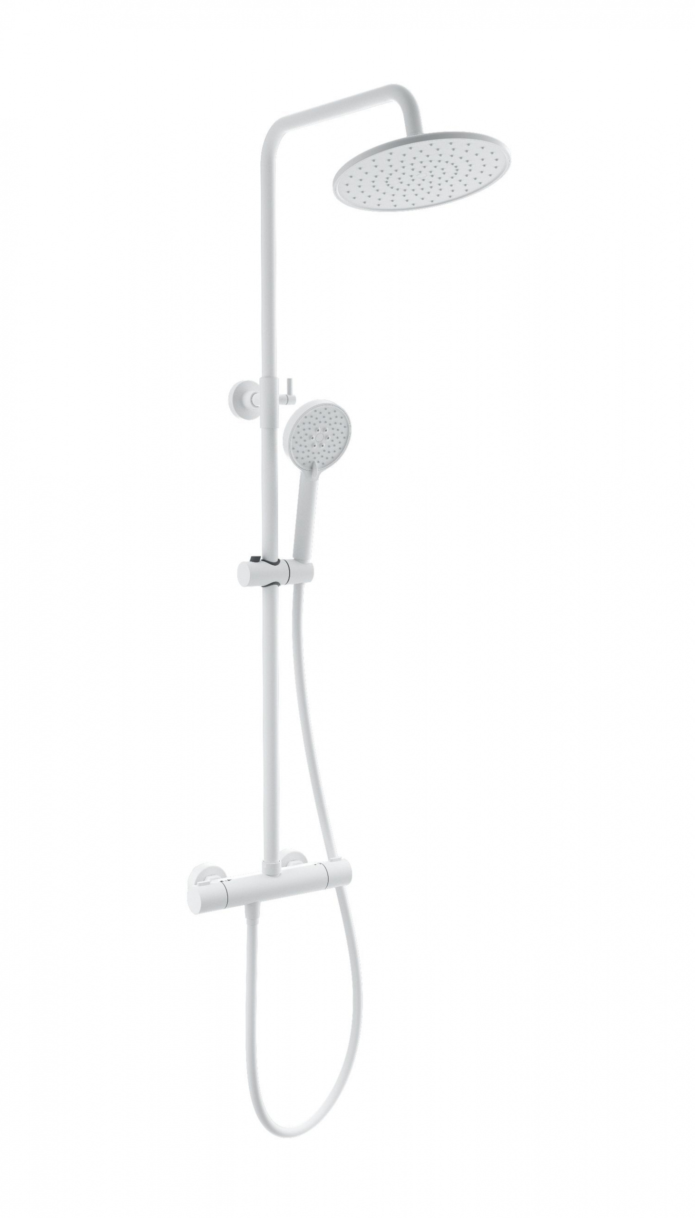 Душевая система с термостатом WONZON & WOGHAND INN 4, Белый матовый WW-B3047-A-MW