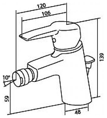 Смеситель Am.Pm Bliss F5583100 для биде