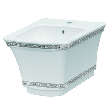 Подвесное Биде с узором Boheme Hermitage CHROME 953-CR
