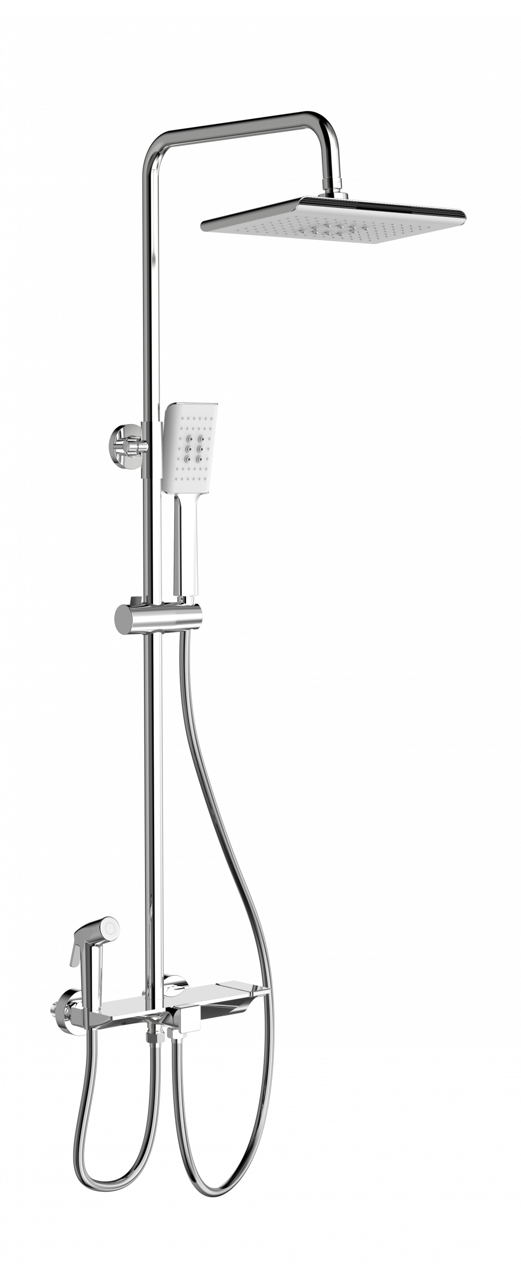 Душевая система с термостатом WONZON & WOGHAND, Хром WW-B3310-CR