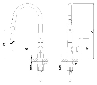 Смеситель Lemark Soul LM6001C для кухонной мойки
