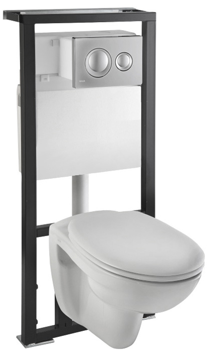 Комплект VitrA Normus 9773B003 кнопка матовый хром