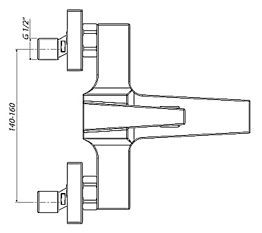 Смеситель GPD Ritmo MBB85 для ванны с душем