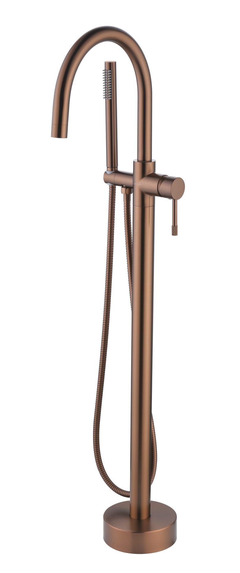 Смеситель напольный Boheme UNO WHITE Brushed Bronze 469-BRB