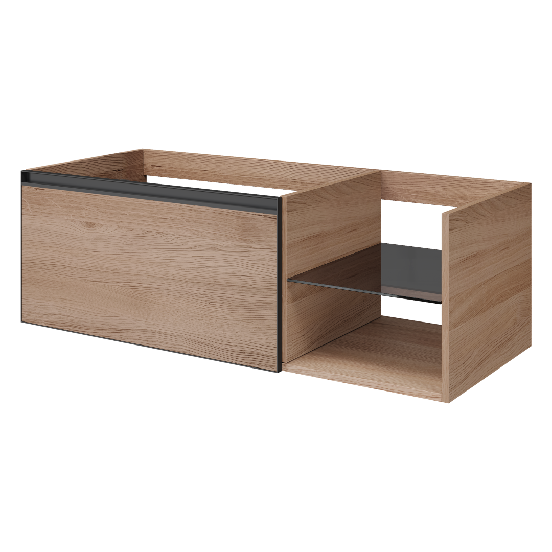 Armadi Art QUATRO 6 120см (80+40) тумба WILLOW профиль ANTHRACITE 790-M6-120-W-A