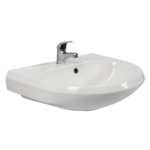 Раковина Santeri Вест 57 (белый) с отверстием для смесителя