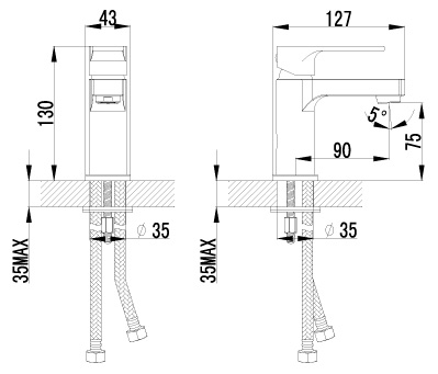 Смеситель Lemark plus Grace LM1506C для раковины