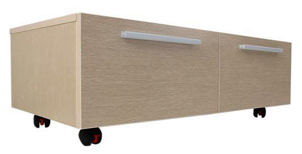 Тумба Aquanet Нота 100 подкатная светлый дуб