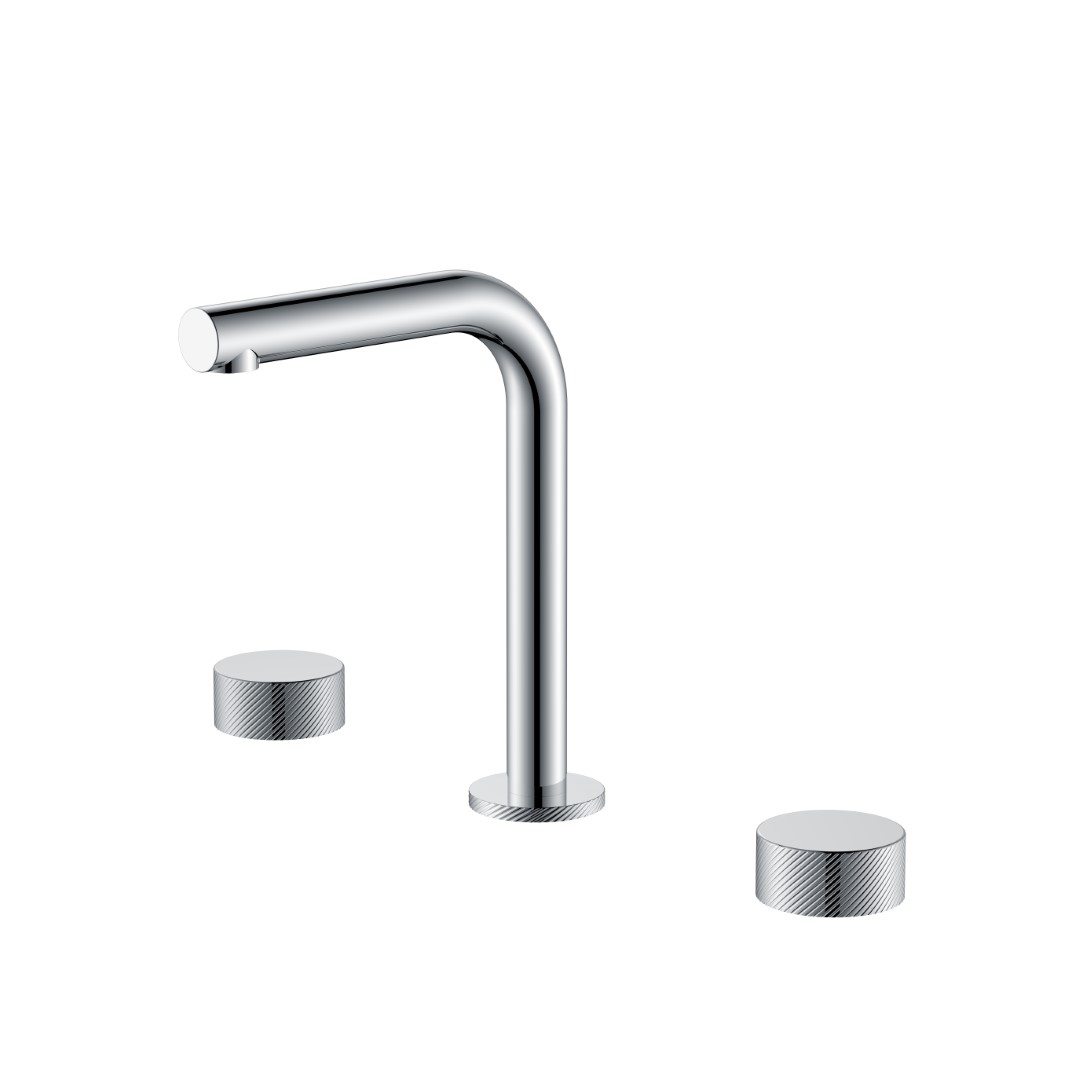 Смеситель на столешницу Boheme STICK SPIRALE на 3 отв. CHROME 152-CR.4