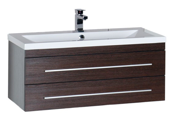 Тумба с раковиной Aquanet Нота 100 венге