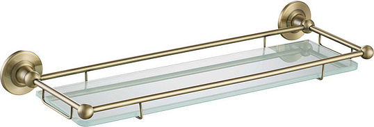 Полка в ванну стеклянная Timo Nelson 160072/02 антик