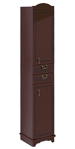 Шкаф-пенал Aquanet Луис темный орех