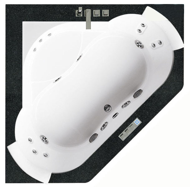 Акриловая ванна JACUZZI Aura Corner 160