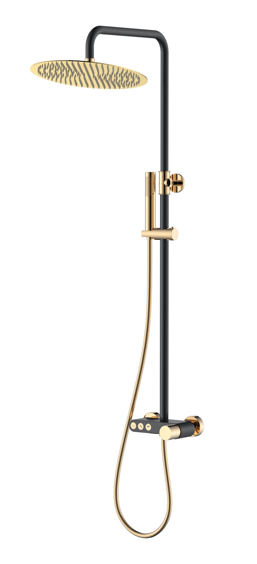 Стойка для душа Boheme STICK BLACK DIAMOND Gold 128-BG