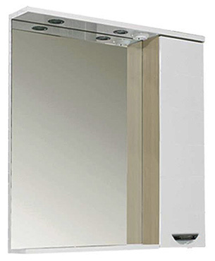 Зеркало-шкаф Aquanet Гретта 60 светлый дуб