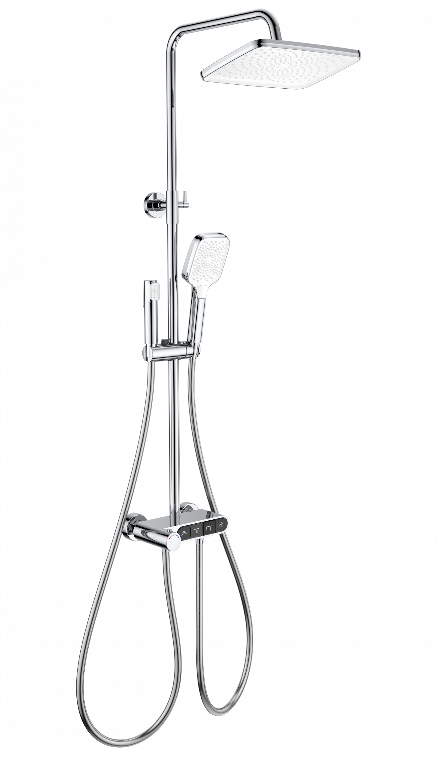 Душевая система с термостатом WONZON & WOGHAND MUSE Corno, Хром WW-B3112-CR