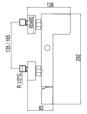 Смеситель Tres Loft-tres 20017001 для ванны с душем