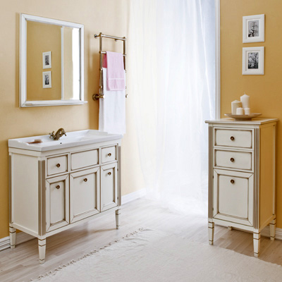 Мебель для ванной Caprigo Альбион 100 BIANCO Light Vintage