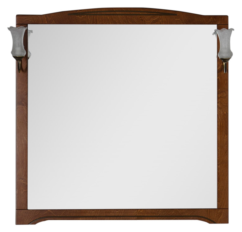 Зеркало Aquanet Луис 110 NEW темный орех