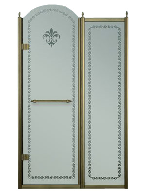 Душевая дверь в нишу Cezares Retro B11 100 CP Br L