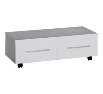 Тумба Aquanet Нота 100 подкатная белая