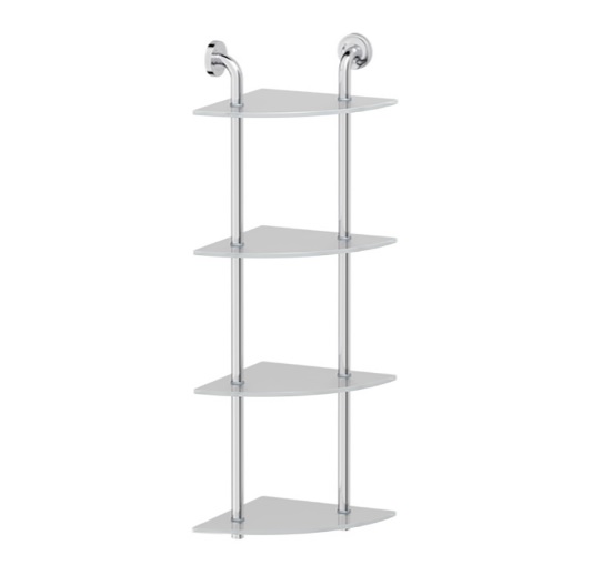 Полка Ellux Elegance ELE 056 4-х ярусная угловая, 26 см