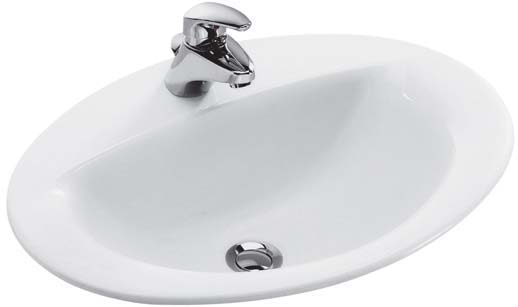 Раковина Jacob Delafon Odeon E4155 встраиваемая